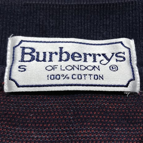 【USED】90'S BURBERRYS NOVA CHECK L/S POLO-SHIRT