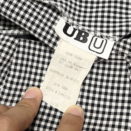 【USED】80'S-90'S UBU GINGHAM CHECK SKIRT