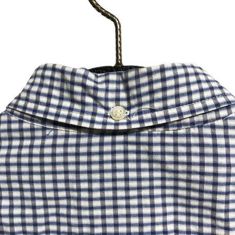【USED】90'S  STUSSY CHECK B.D SHIRT