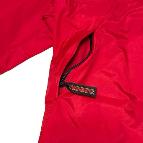 【USED】00's VANS NYLON ANOLAK JACKET RED