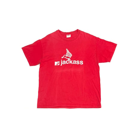 【USED】00's MTV jackass Shopping Cart T-shirt
