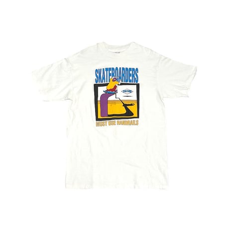 【USED】90'S THRASHER MAGAZINE MUST USE HANDRAILS T-SHIRT