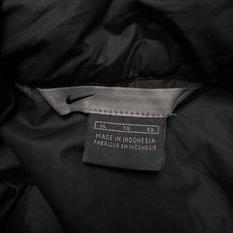 【USED】00's NIKE Minimal Half-Zip Anorak Jacket Black
