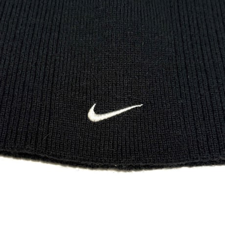 【USED】00's NIKE Y2K KNIT BEANIE BLACK