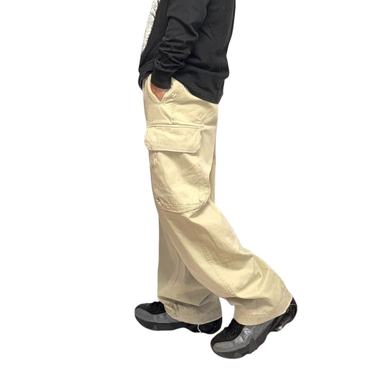 USED】00's GAP COTTON CARGO PANTS BEIGE | KONBINI