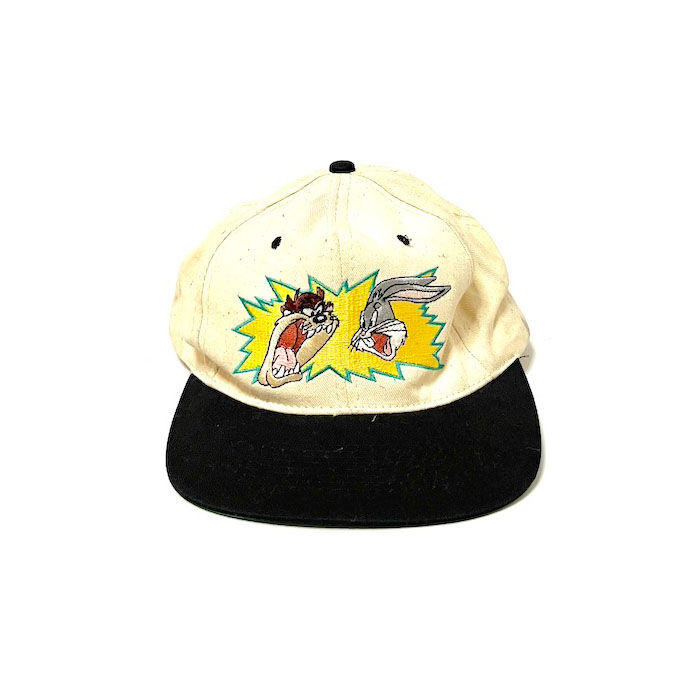 USED】90'S LOONEY TUNES BUGS BUNNY & TAZ CAP |