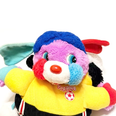 【USED】80's Sports Popples Big Kick STUFFED TOY