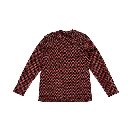 【USED】70'S WAVE PATTERN KNIT SWEATER