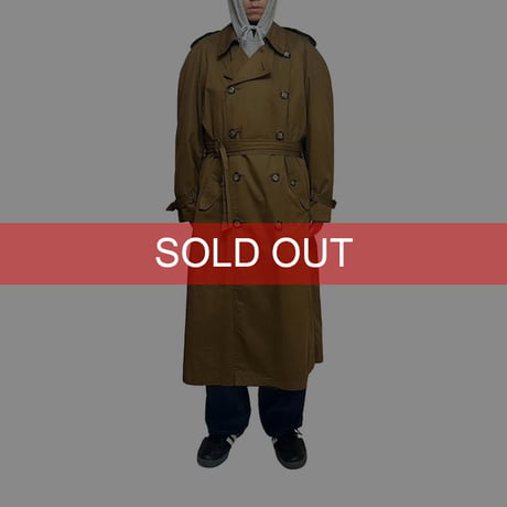 【USED】80's GIORGIO ARMANI TRENCH COAT BROWN