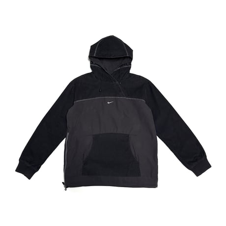 【USED】00's EURO NIKE "Uptempo" Corduroy Panel Technical Hooded Jacket