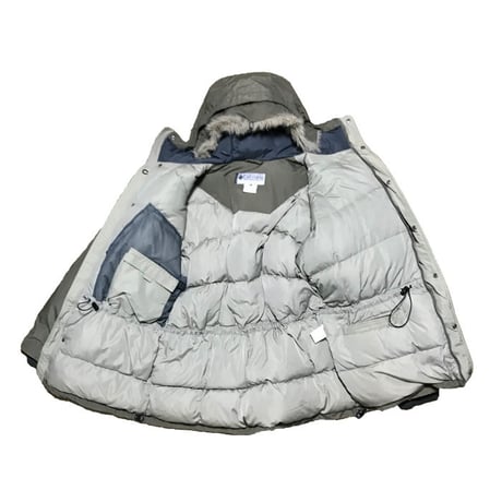 【USED】00'S COLUMBIA OVERSIZED DOWN JACKET WITH FUR HOOD