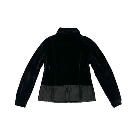 【USED】HELMUT LANG 1997 VELOUR×ORGANDIE TRACKER JACKET