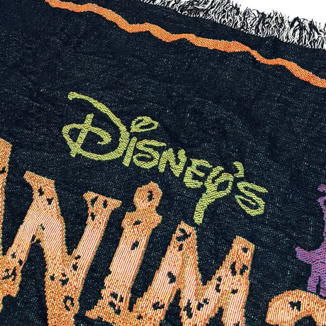 【USED】Vintage DISNEY Animal Kingdom Lodge Woven Blanket