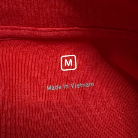 【USED】00's Apple HALF ZIP SWEATSHIRT RED