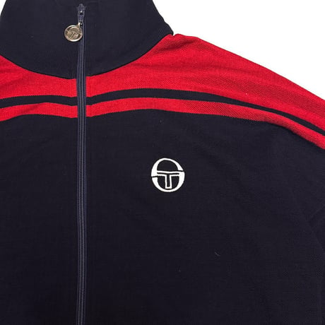 【USED】80's Sergio Tacchini Track Jacket Navy × Red