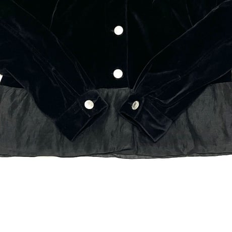 【USED】HELMUT LANG 1997 VELOUR×ORGANDIE TRACKER JACKET