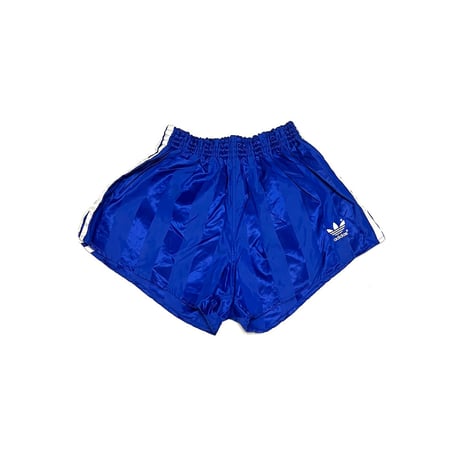 【USED】80's adidas RUNNING POLY SHORTS BLUE MADE IN WEST-GERMANY