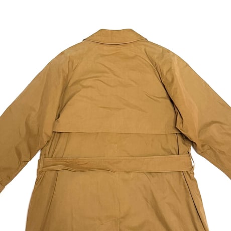 【USED】90's French Burberrys Trench Coat Camel with Nova Check Lining