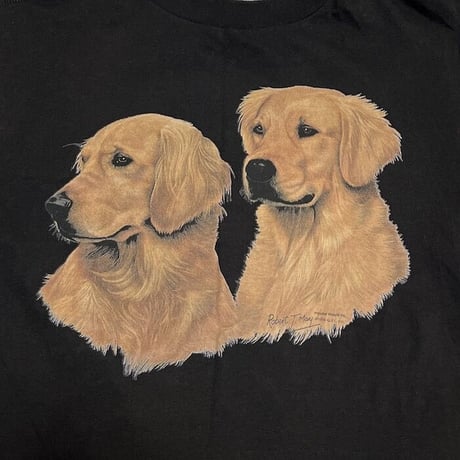 【DEAD STOCK】90'S ROBERT J MAY GOLDEN RETRIEVER T-SHIRT