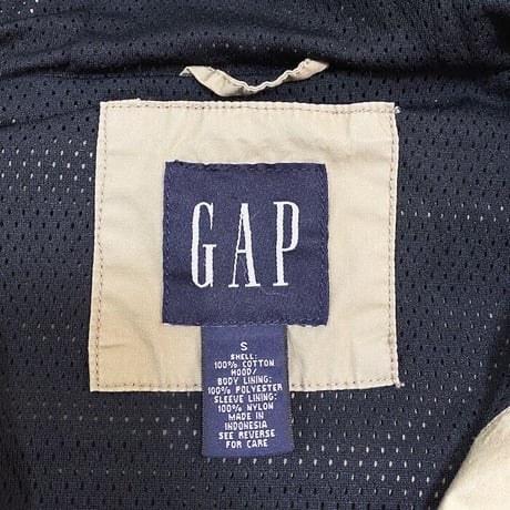 【USED】90'S-00'S OLD GAP COTTON ZIP HOODIE