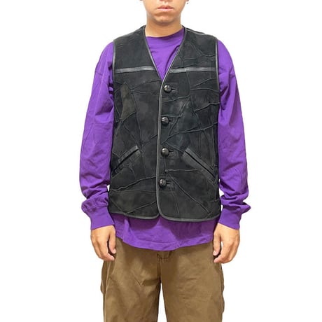【USED】90'S MR. JUNKO JEANS MOUTON VEST