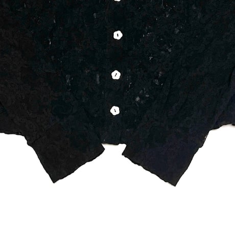【USED】90's ONLY HEARTS N.Y.C. LACE BLOUSE