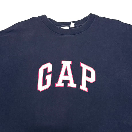 【USED】90's-00's GAP LOGO T-SHIRT NAVY