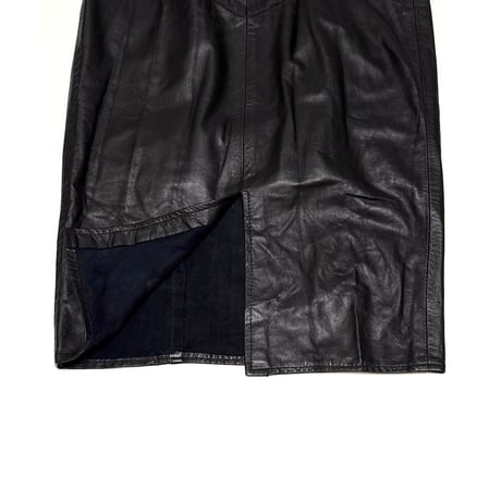 【USED】80's VAKKO LEATHER DRESS