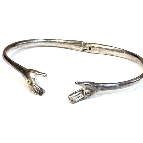 【USED】Vintage SILVER HANDSHAKE BANGLE