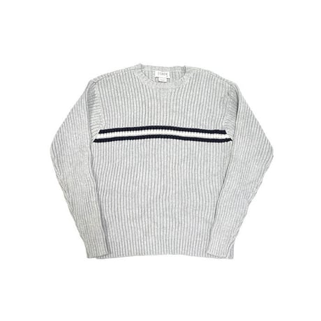 【USED】00'S J.CREW LINE COTTON RIB KNIT SWEATER