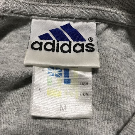 【USED】90'S ADIDAS RUBBER PATCH LOGO T-SHIRT