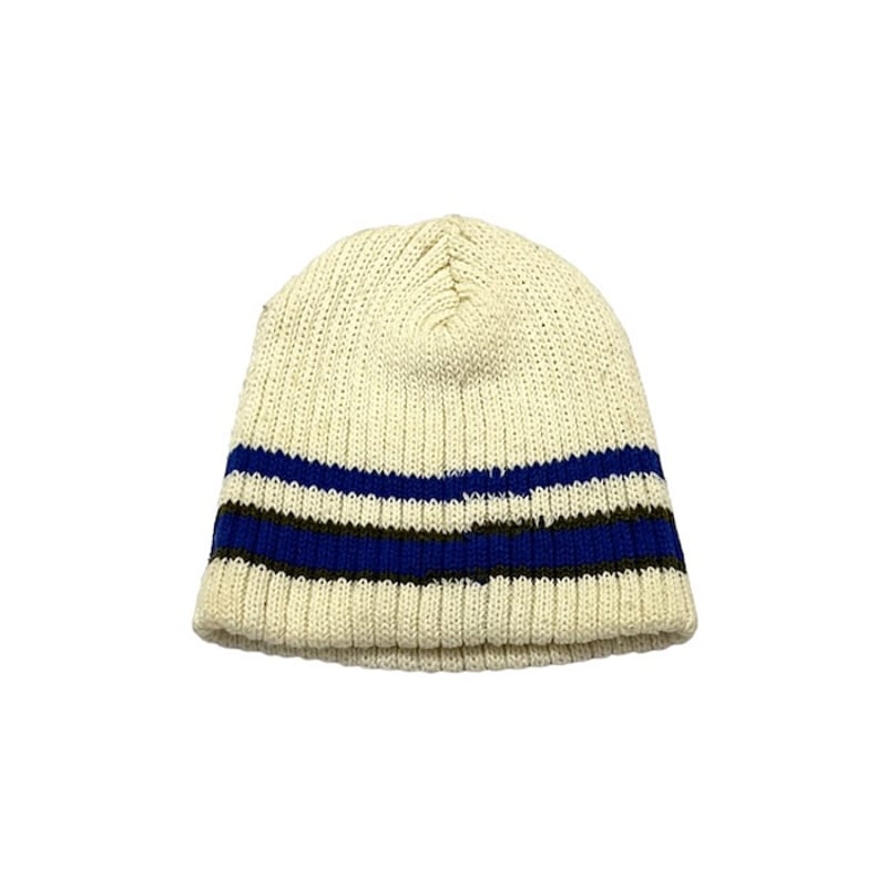 USED】90's STUSSY LINE KNIT BEANIE | KONBINI USED】90's STUSSY LINE KNIT BEANIE | KONBINI