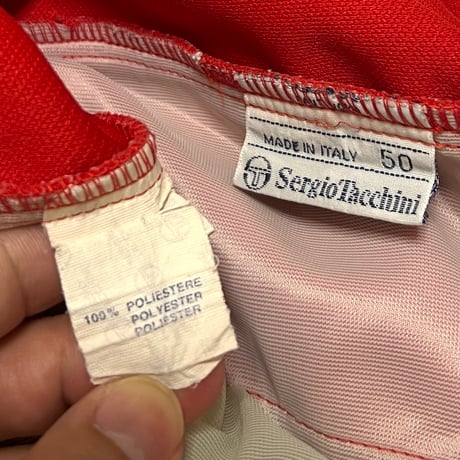 【USED】70's-80's Sergio Tacchini TENNIS SHORTS RED