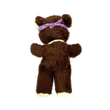 【USED】80'S DOLLCRAFT UNDUSTRIES TEDDY BEAR STUFFED TOY with VINTAGE BANDANA