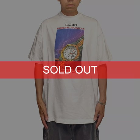 【USED】80's SEIKO KINETIC QUARTZ T-SHIRT