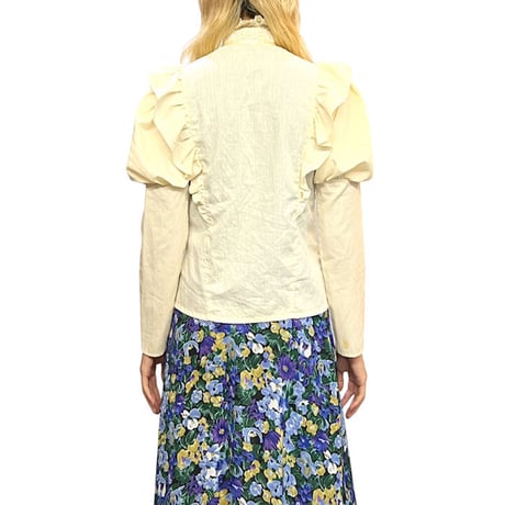 【USED】70'S-80'S PUFF SHOULDER VICTORIAN BLOUSE
