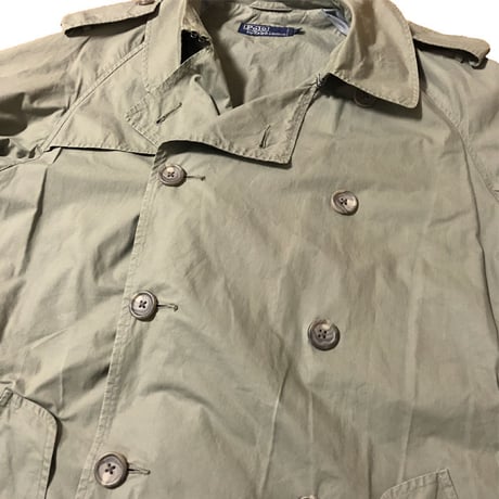 【USED】POLO BY RALPH LAUREN LONG TRENCH COAT