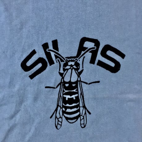 【USED】00'S SILAS FELT PRINT BEE T-SHIRT