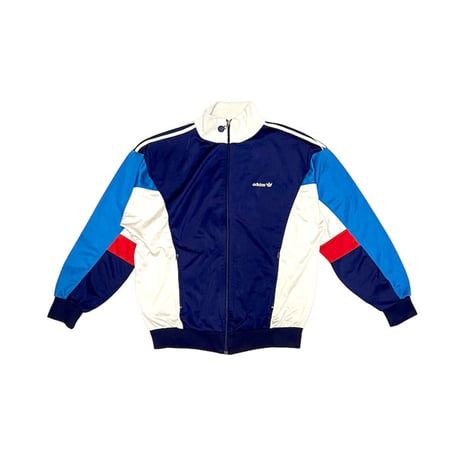 【USED】80'S adidas TRICOLOR+NAVY TRACK JACKET