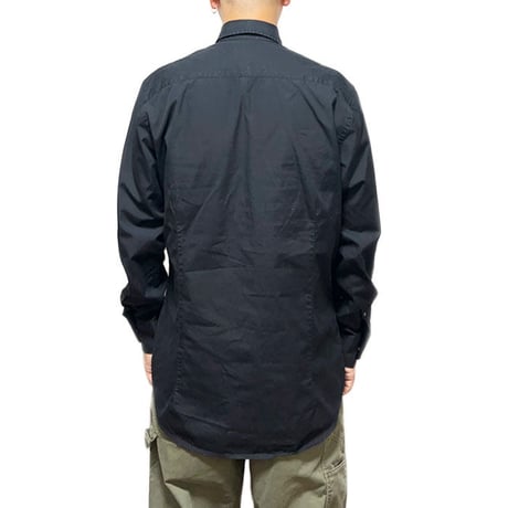 【USED】80'S-90'S MUGLER MEN SNAP BUTTON SHIRT BLACK SIZE:40