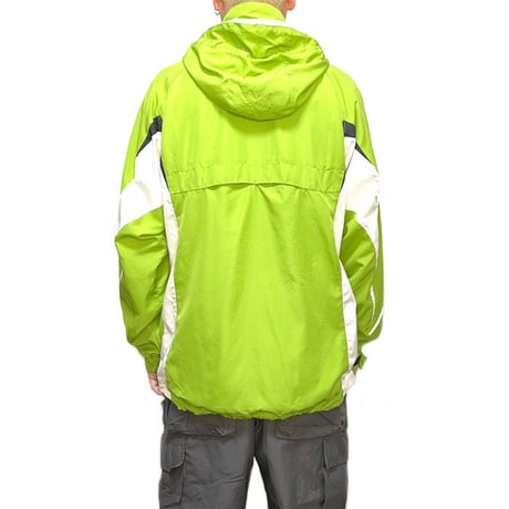 【USED】00'S UMBRO RIBTECH JACKET YELLOW GREEN