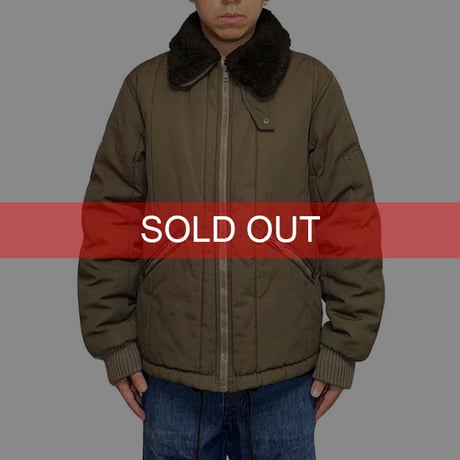 【USED】90's ARMANI JEANS QUILTED AVIATOR JACKET