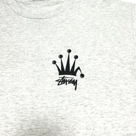【USED】90'S OLD STUSSY CROWN T-SHIRT