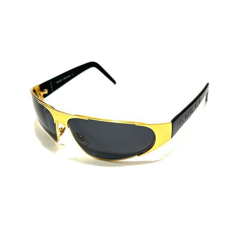 【DEAD STOCK】VINTAGE GUCCI SUNGLASSES BLACK × GOLD