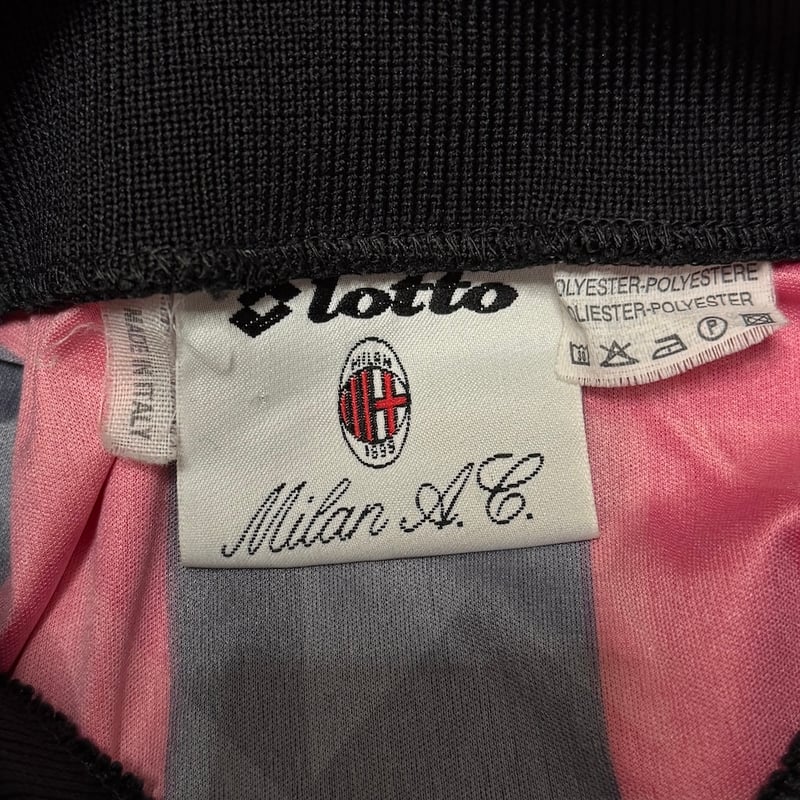 USED】Lotto AC MILAN 1993/1994 L/S FOOTBALL SHI