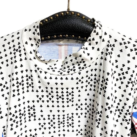 【USED】80'S WORLDS END "SAVEGE" PIRATE TOP GEOMETRIC PRINT