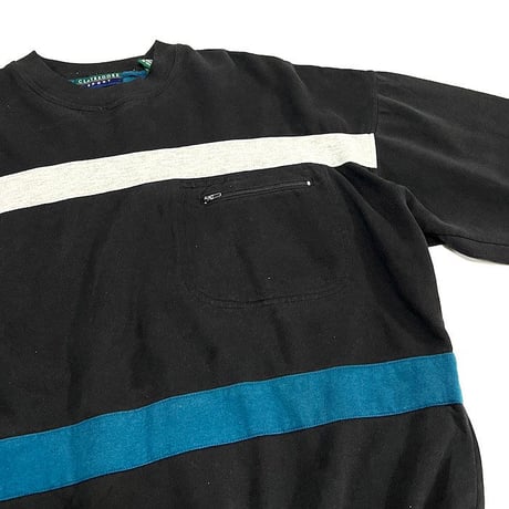 【USED】90'S OVERSIZED ZIP-POCKET SWEATSHIRT
