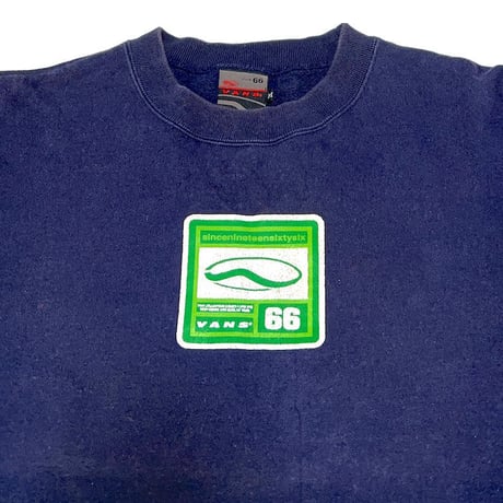 【USED】00'S VANS REFLECTOR PRINT SWEATSHIRT