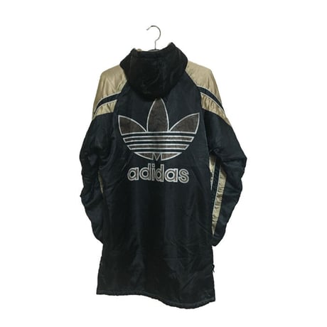 【USED】90'S ADIDAS OLD SCHOOL COAT BLACK×GOLD