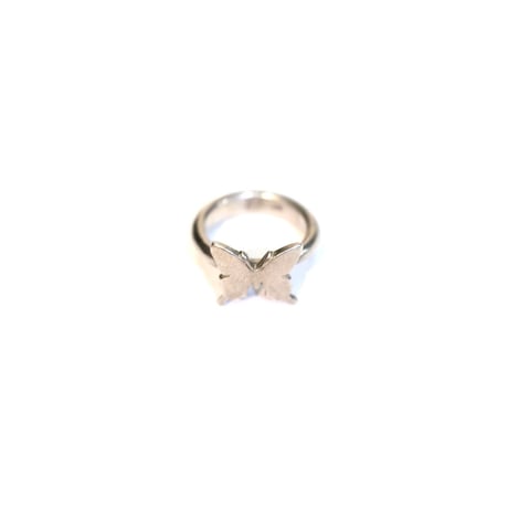 【USED】vintage BUTTERFLY SILVER PINKY RING